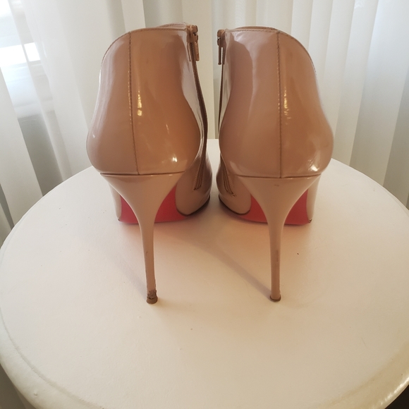 Authentic Christian Louboutin Lisse booties in blush sz 39 - Picture 7 of 11